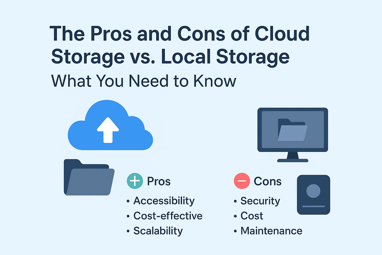Cloud Storage vs. Local Storage: Pros, Cons, and Key Insights